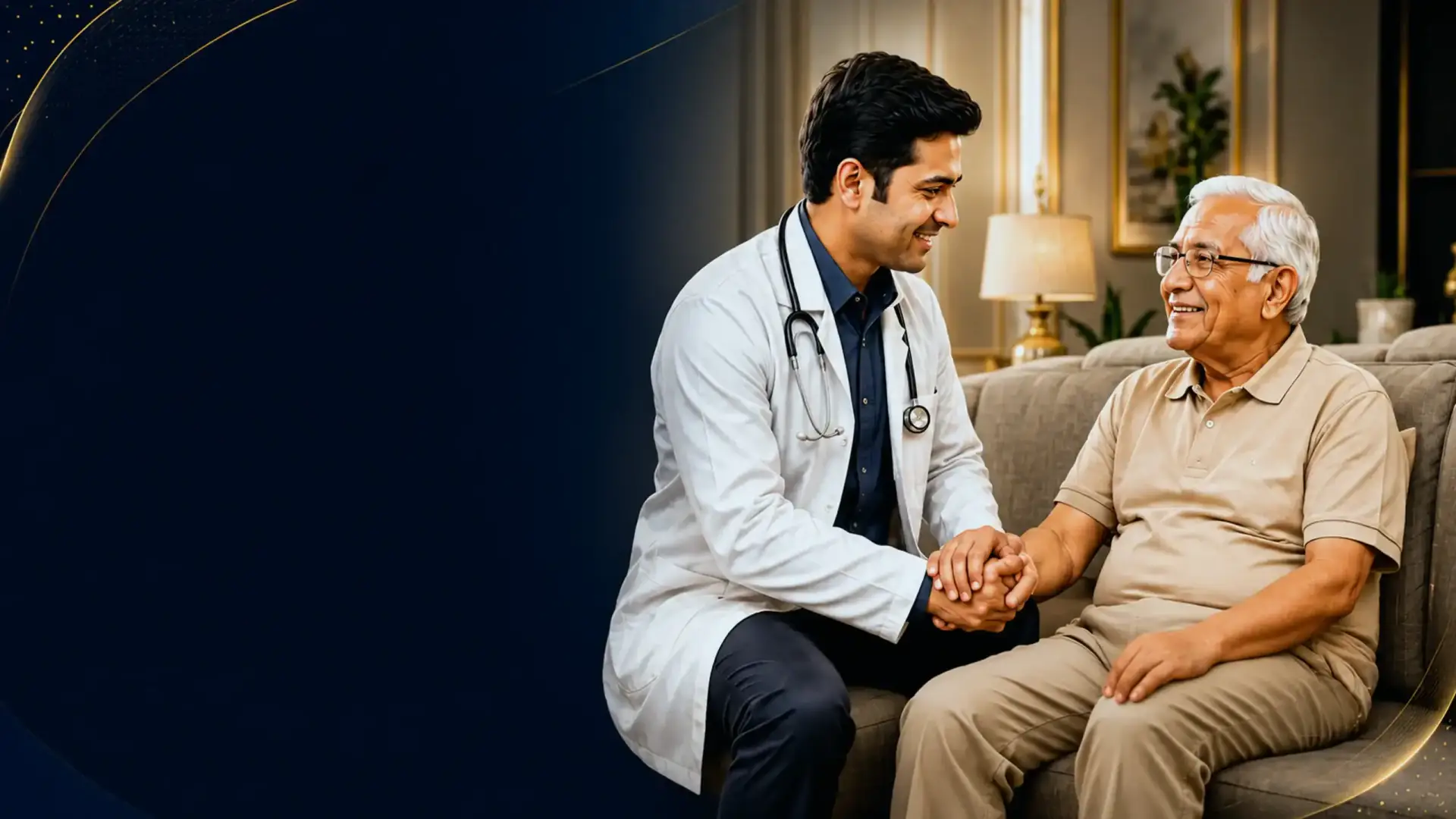 ApnaDoc certified doctor visiting patient at home in Noida