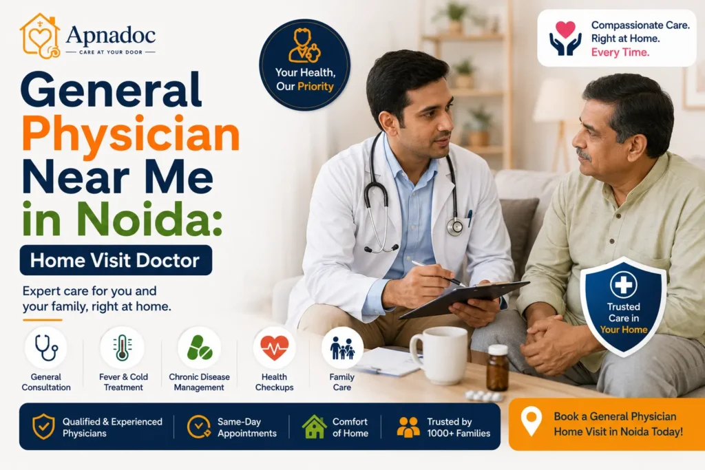 Physician consultation at home in Noida