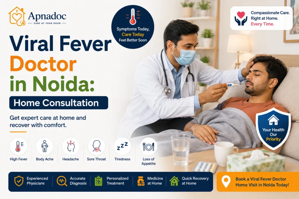 Viral fever consultation at home in Noida